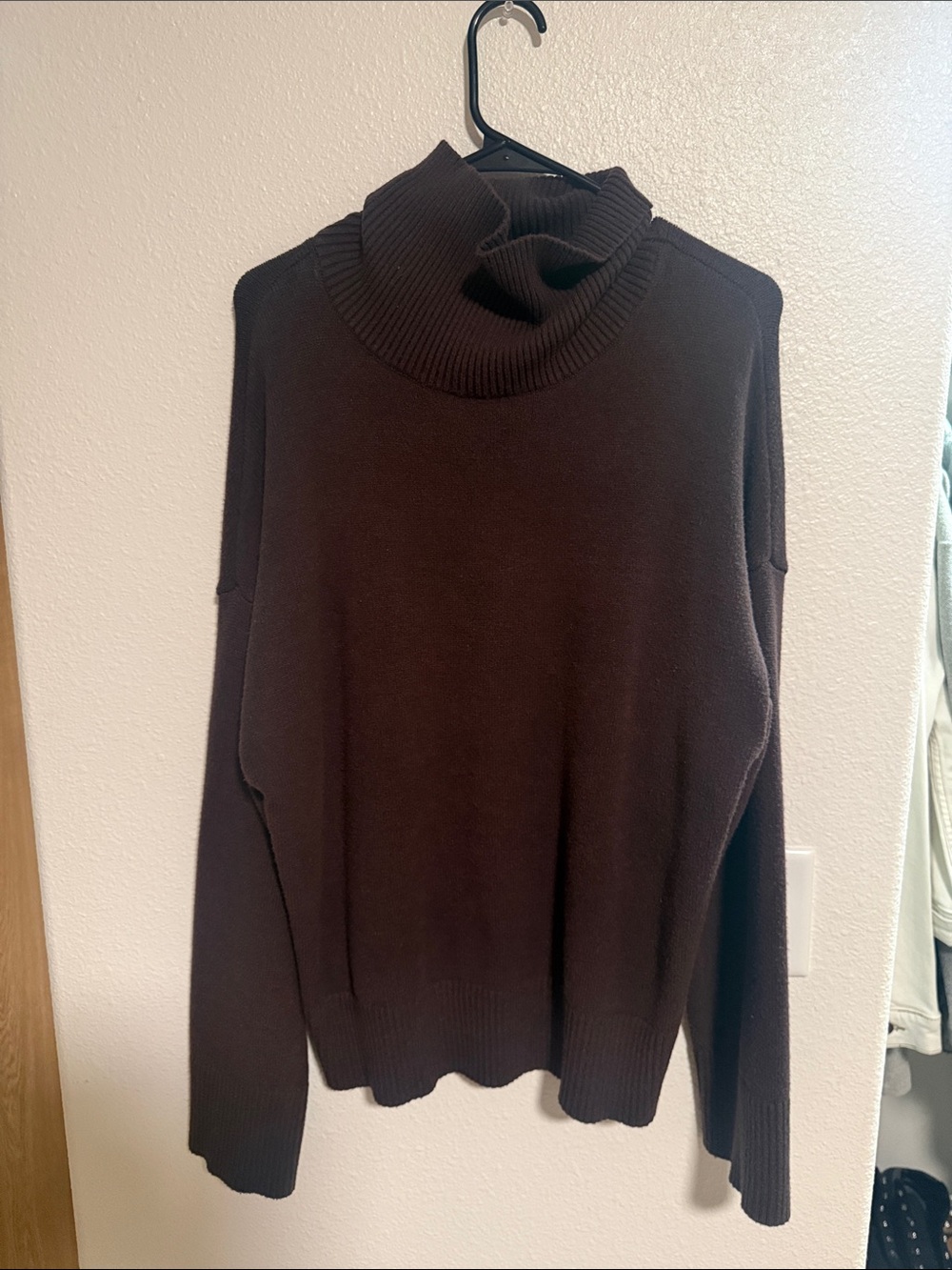 Brown Turtleneck Sweater - Women's Cozy Knit